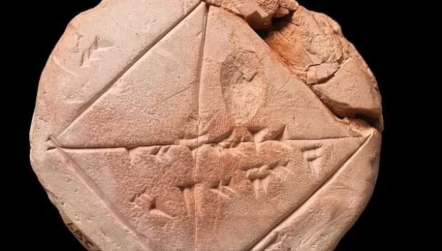 La antigua tabla de arcilla denominada YBC 7289, data entre el 1800 y 1600 a.C. y explicaría el teorema. (Foto:Wikimedia Commons)