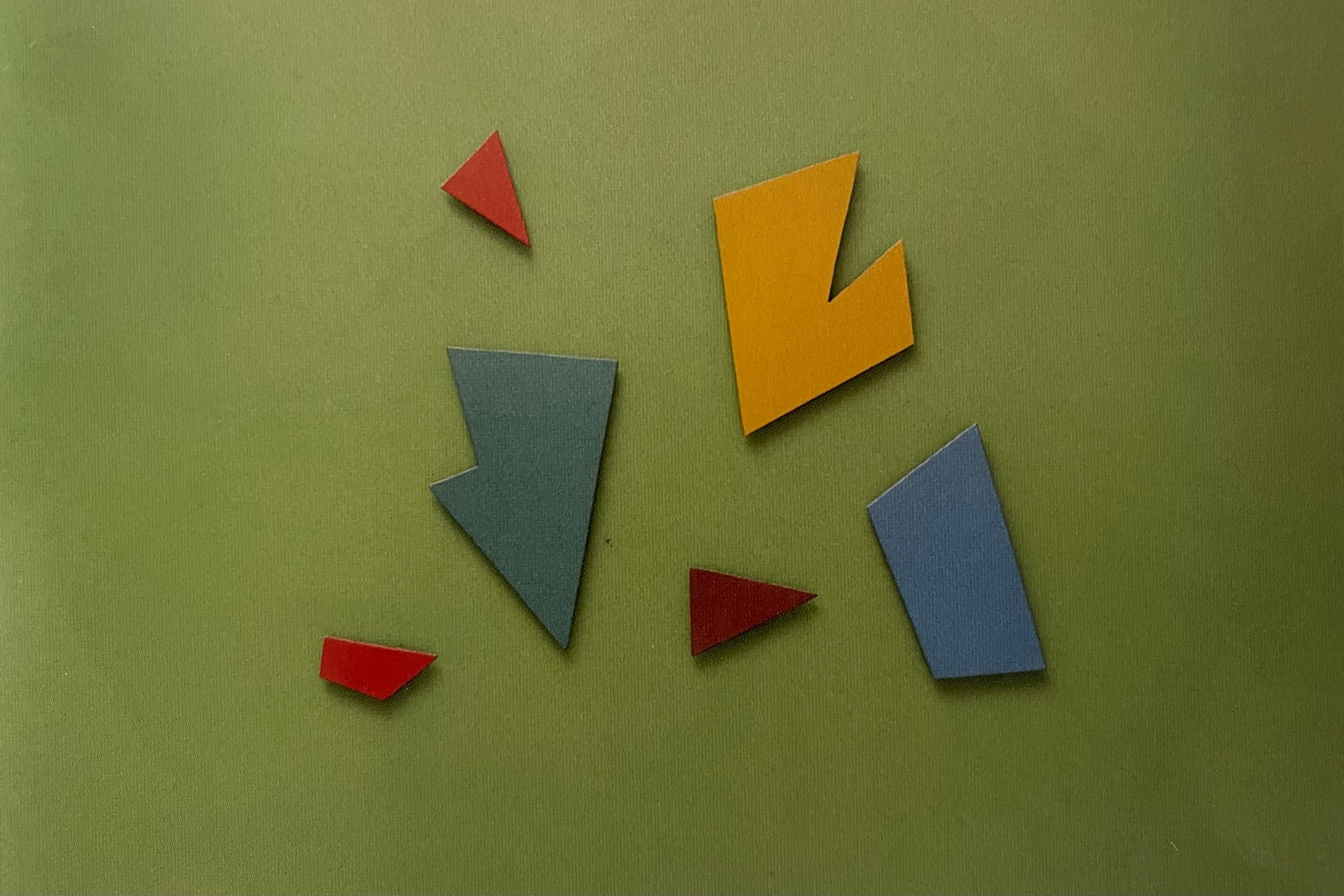 Obra 171, 1948, de Raúl Lozza (col MAMBA. Abajo: Pintura de M.Espinosa (1967, col. MAMBA).