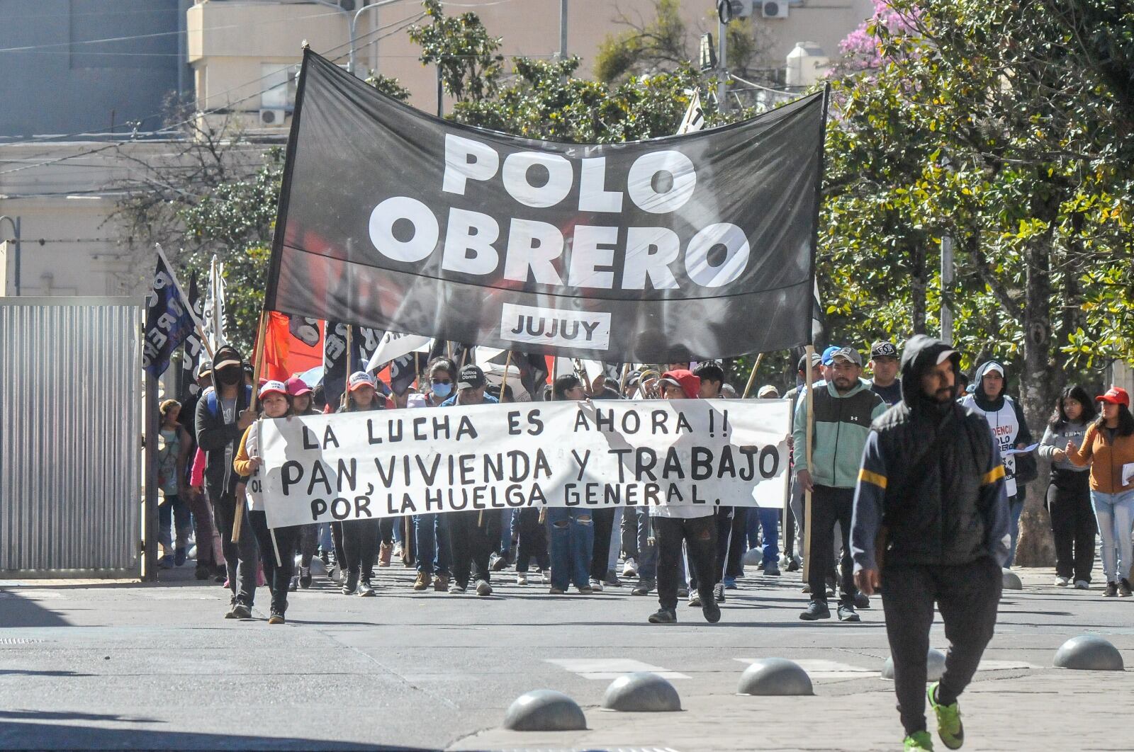 Organizaciones de izquierda se movilizaron por el centro de San Salvador de Jujuy.  