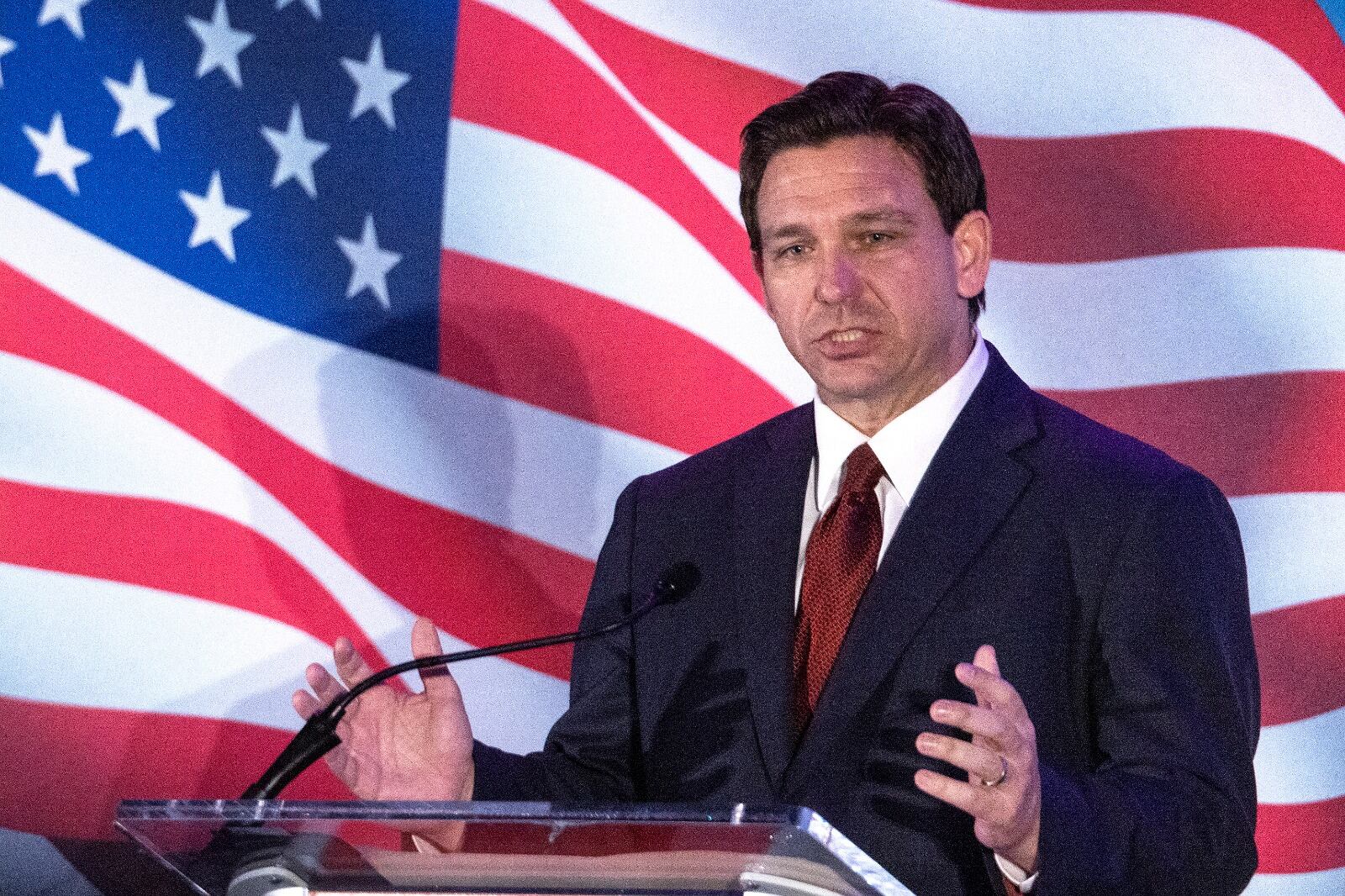 Ron DeSantis, precandidatopresidencial por el Partido Republicano.