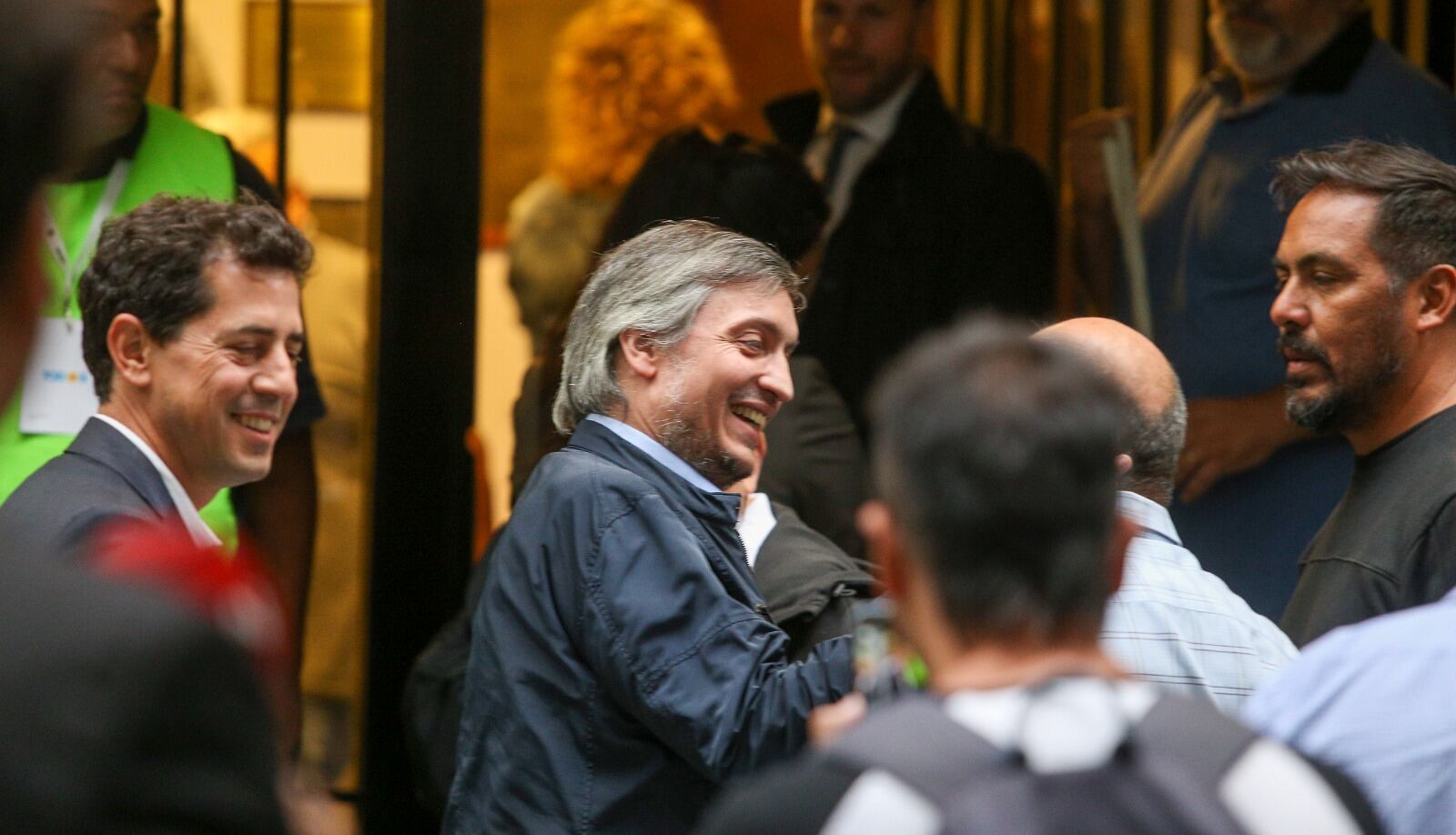 Máximo Kirchner dijo presente en la sede del PJ