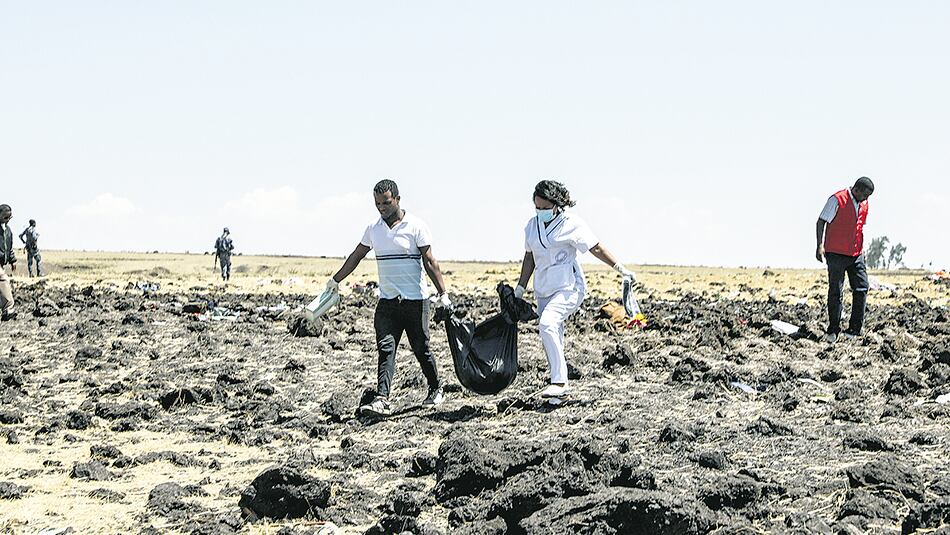 El Boeing 737 MAX cayó cerca del poblado de Tulu Fara, al sureste de Adís Abeba.