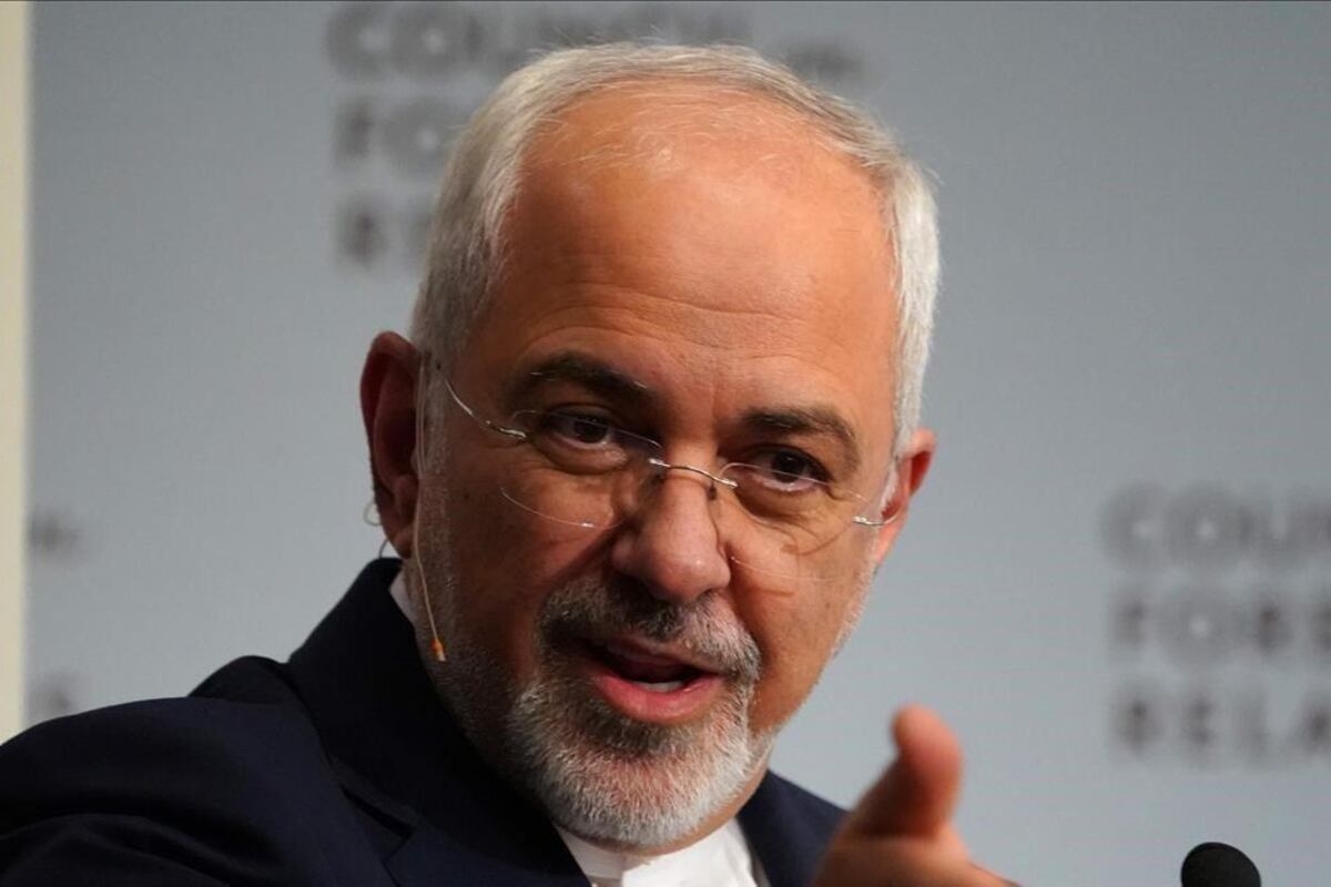 El canciller iraní Mohamad Yavad Zarif le apuntó a Israel.