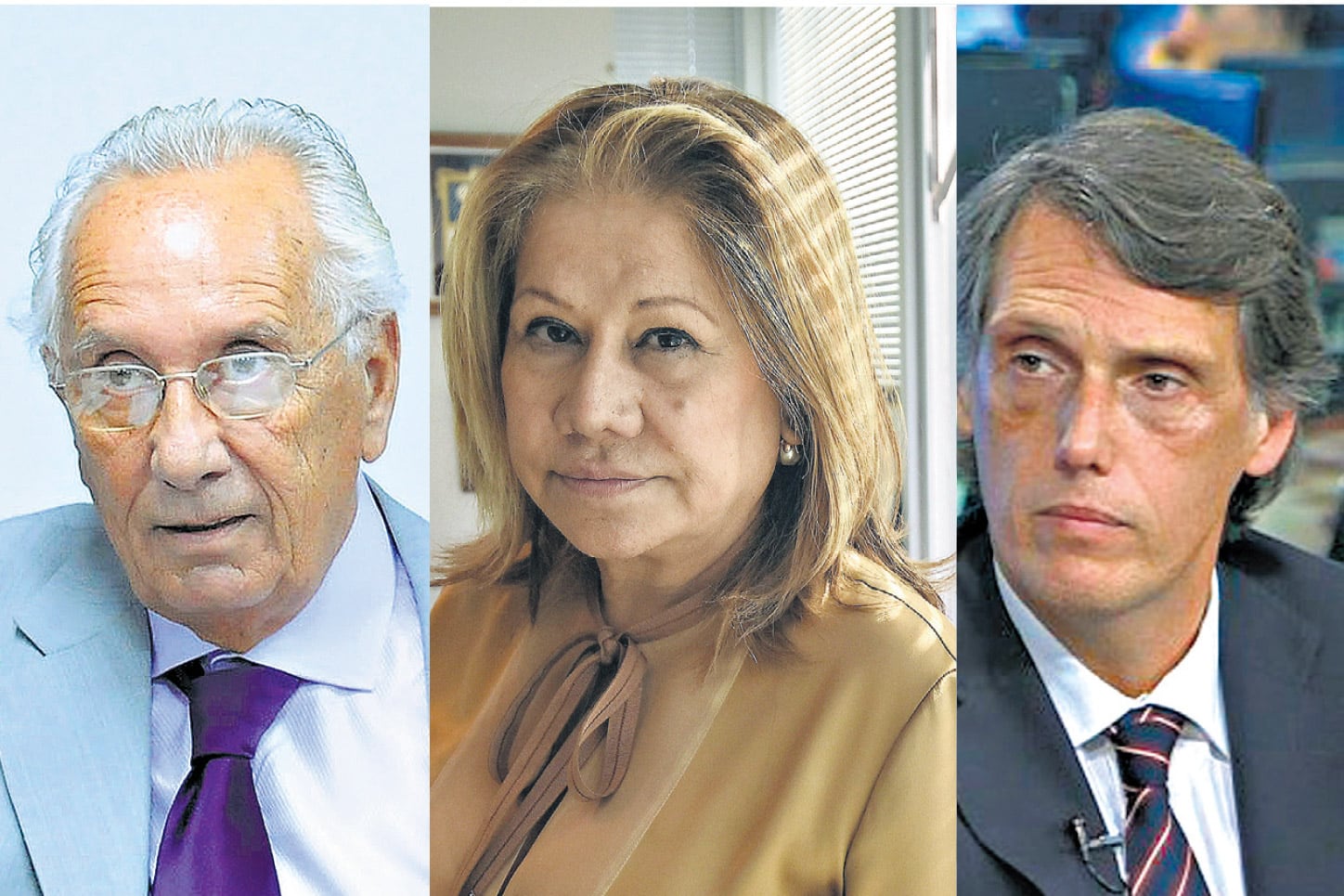 Héctor Recalde (FpV), Graciela Camaño (Frente Renovador) y Pablo Kosiner (Bloque Justicialista).
