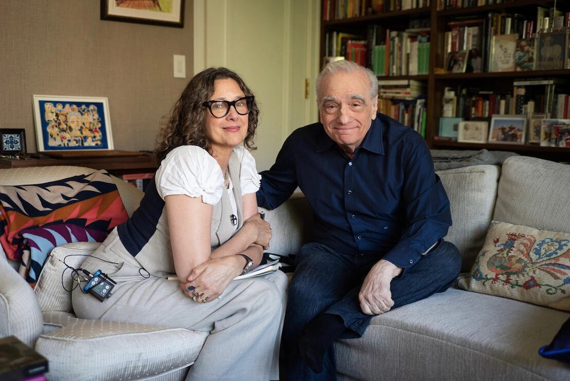 Martin Scorsese con Rebecca Miller, la directora de Mr. Scorsese