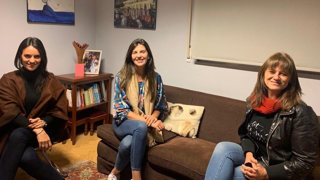 Manuela Arancibia, Bettina Romero y Josefina Chávez Díaz