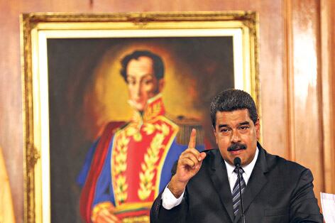 El presidente Maduro acusó a la oposición de intentar dar un golpe de Estado.