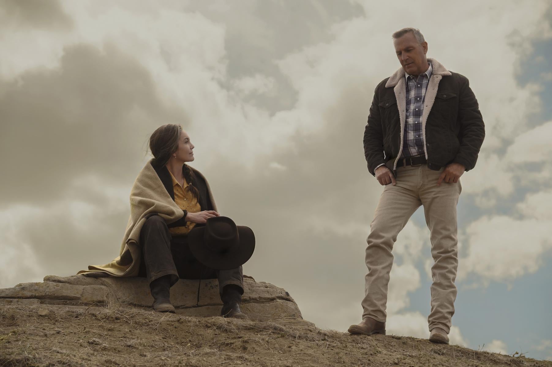Diane Lane y Kevin Costner, la pareja protagónica de "Déjalo ir".