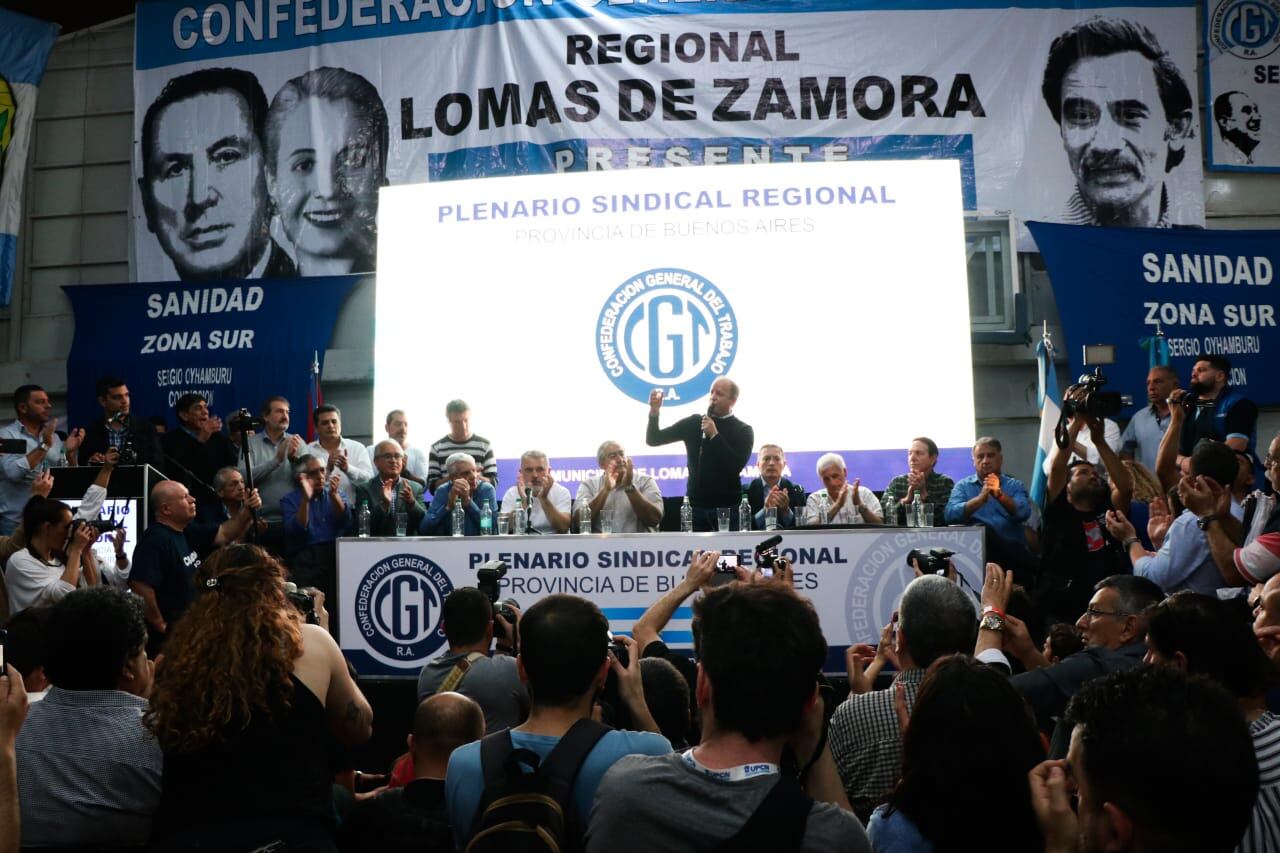 Martín Insaurralde participó del Plenario Regional de la CGT que se realizó en Lomas de Zamora.