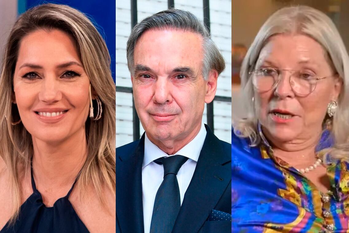 Carolina Losada, Miguel Pichetto y Elisa Carrió.