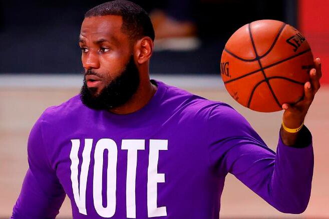 LeBron James, y su llamado a votar.