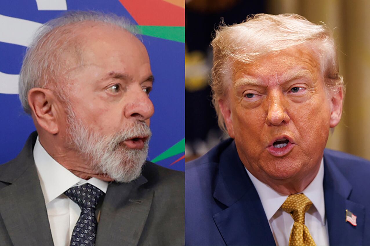 Lula da Silva y Donald Trump.
