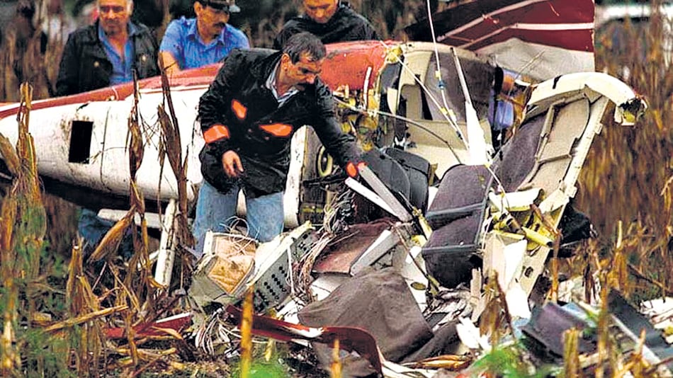 Carlos Menem junior murió al caer al costado de la ruta 9 el helicóptero que conducía.