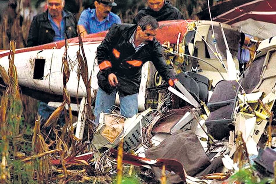 Carlos Menem junior murió al caer al costado de la ruta 9 el helicóptero que conducía.