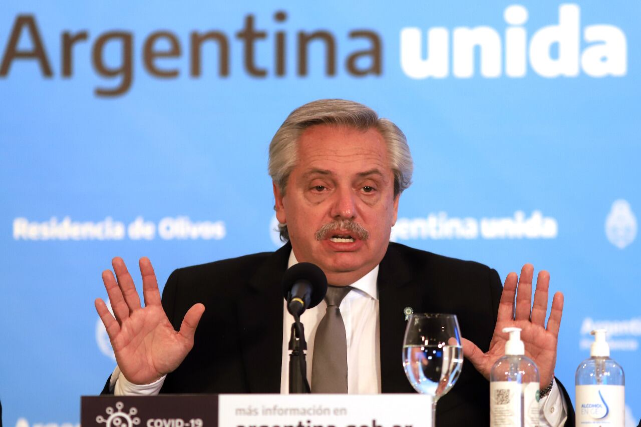 El presidente Alberto Fernández.