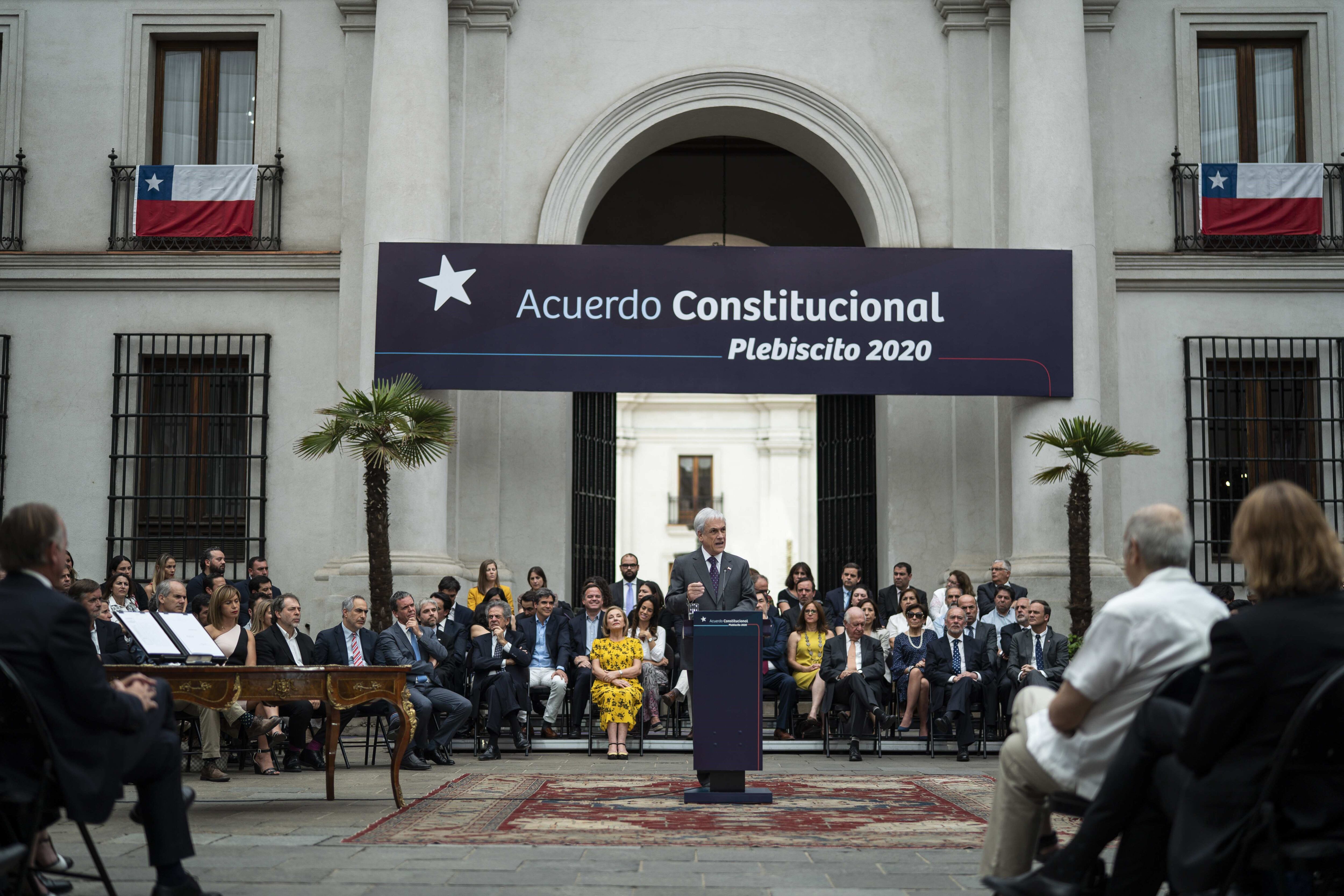 "Buscaremos avanzar sobre un marco constitucional sólido", dijo Piñera.