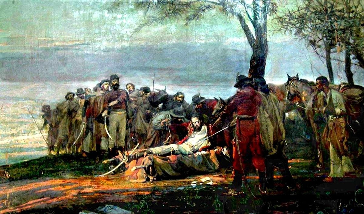 La muerte de Güemes, de Antonio Alice. 