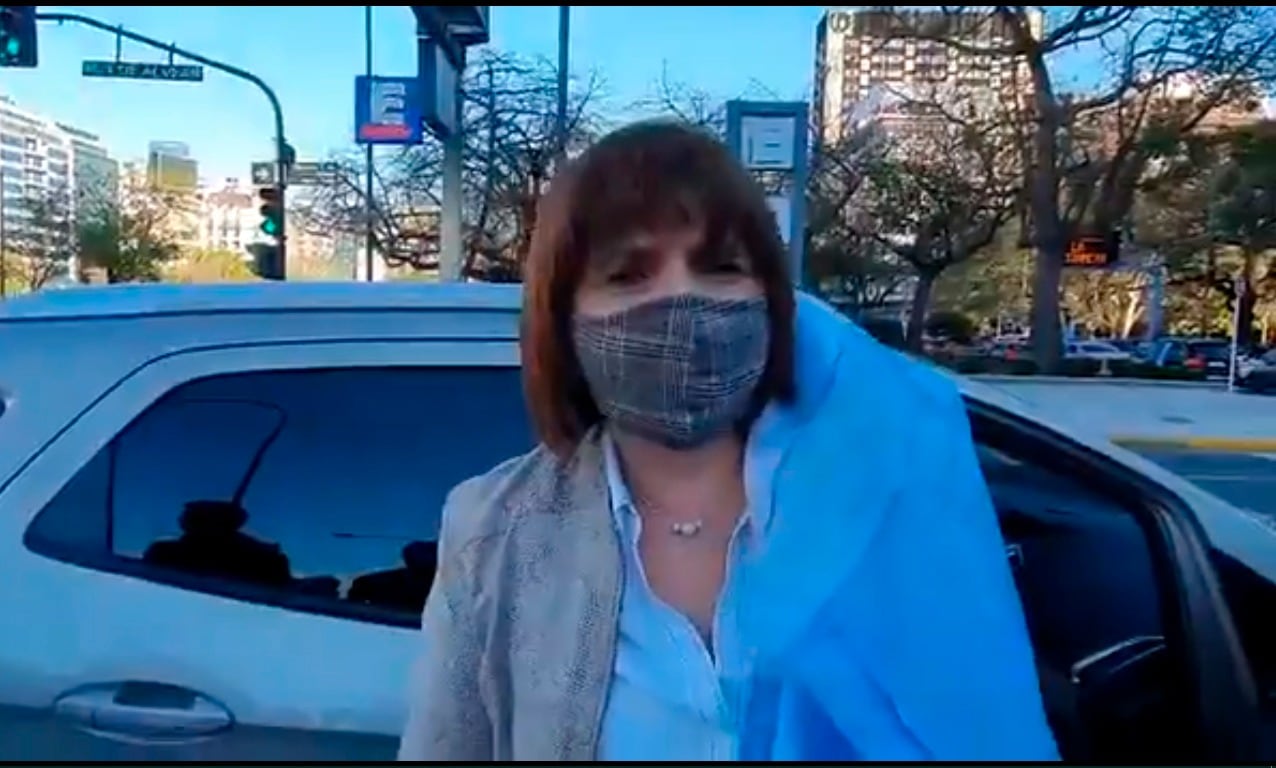Bullrich, el pasado 17 de agosto, en la avenida 9 de Julio.