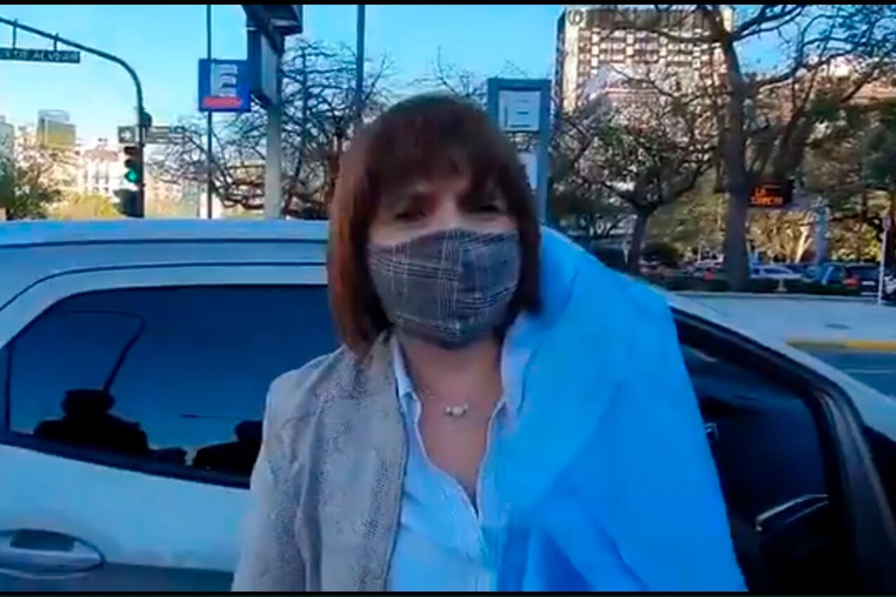 Bullrich, el pasado 17 de agosto, en la avenida 9 de Julio.