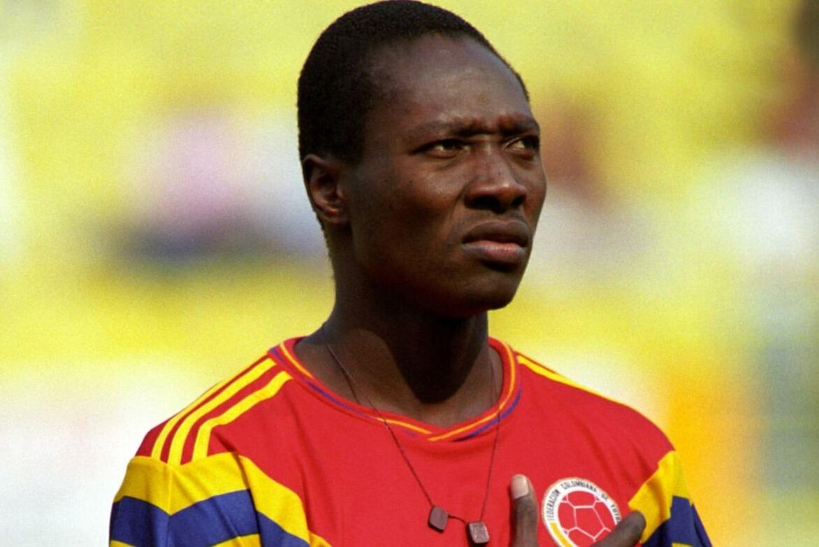 Rincón con los colores que mejor vistió, los de Colombia.