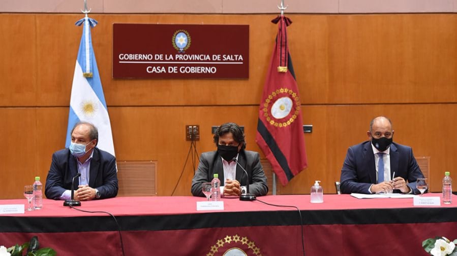 Ricardo Villada, Gustavo Sáenz y Roberto Dib Ashur 