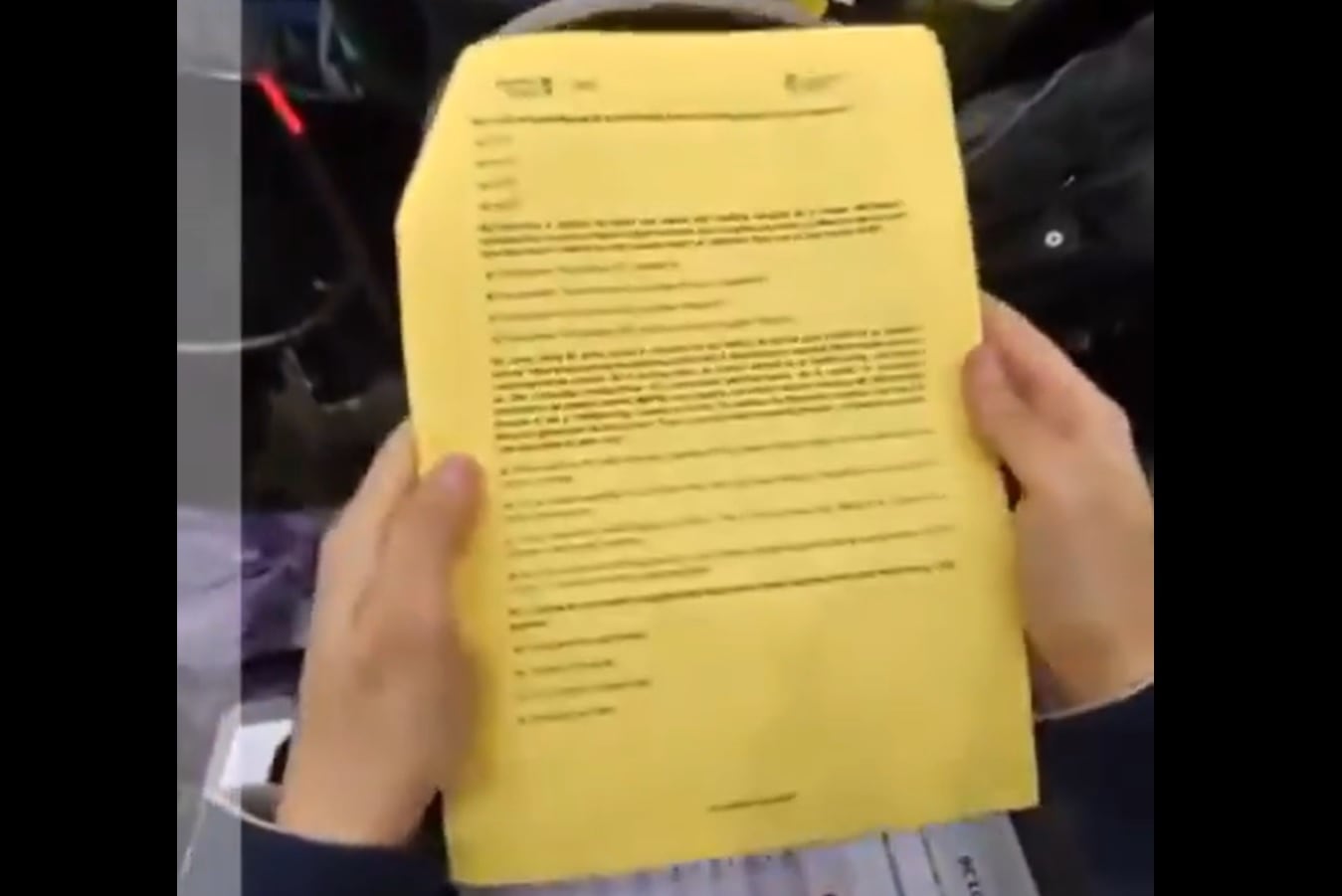 Una imagen del video difundido.