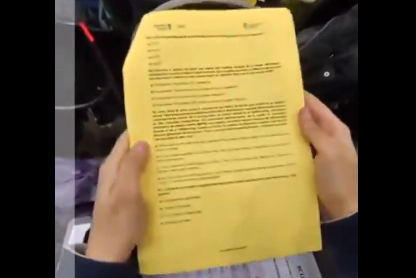 Una imagen del video difundido.