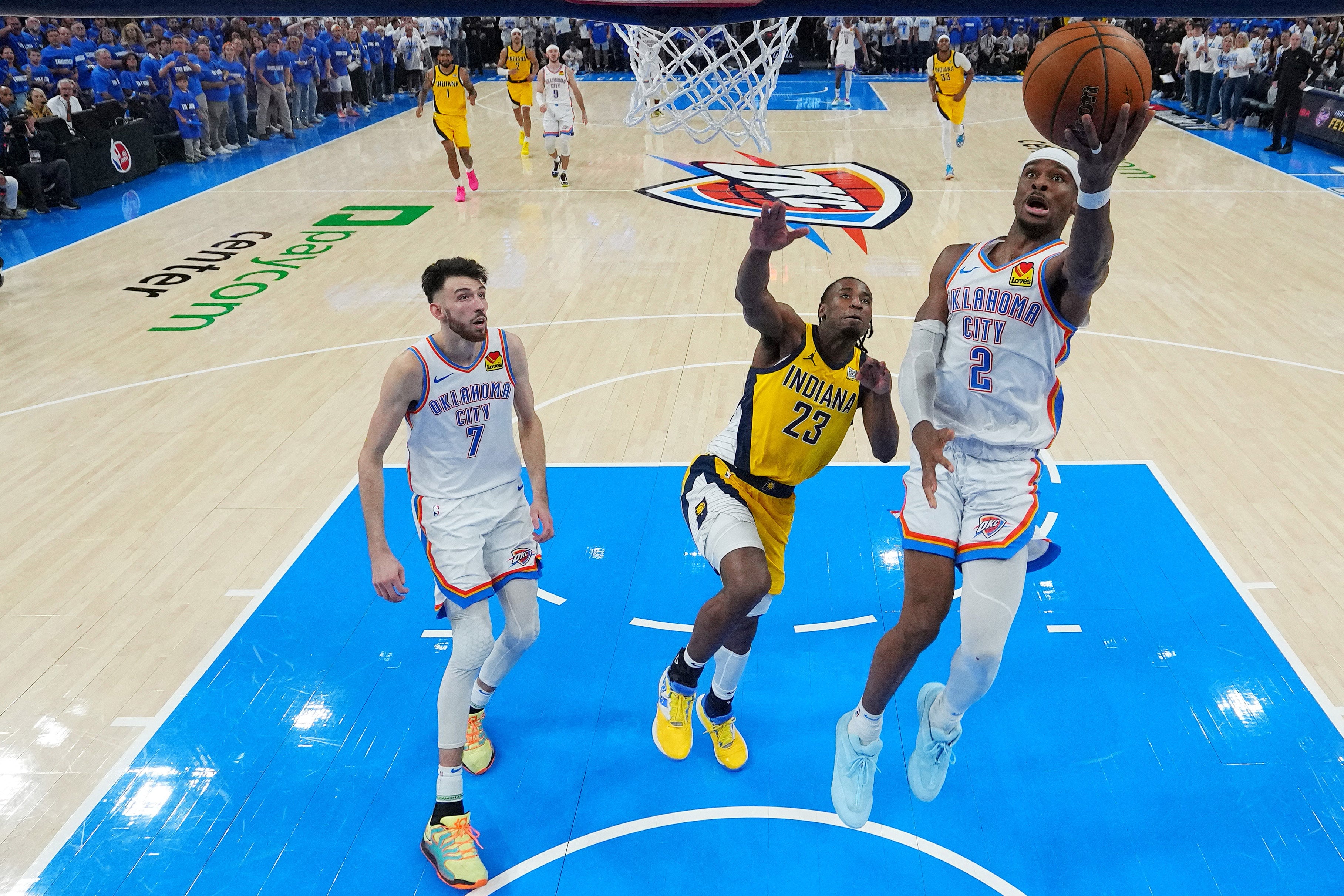 Gilgeous Alexander se prepara para sumar un doble más falta, gentileza de Aaron Nesmith