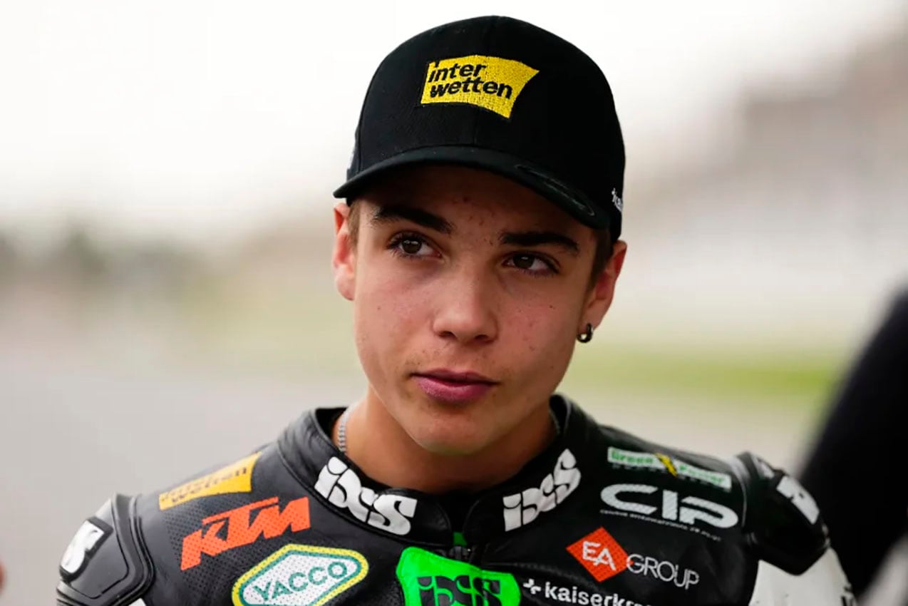 Noah Dettwiler, piloto suizo de Moto 3