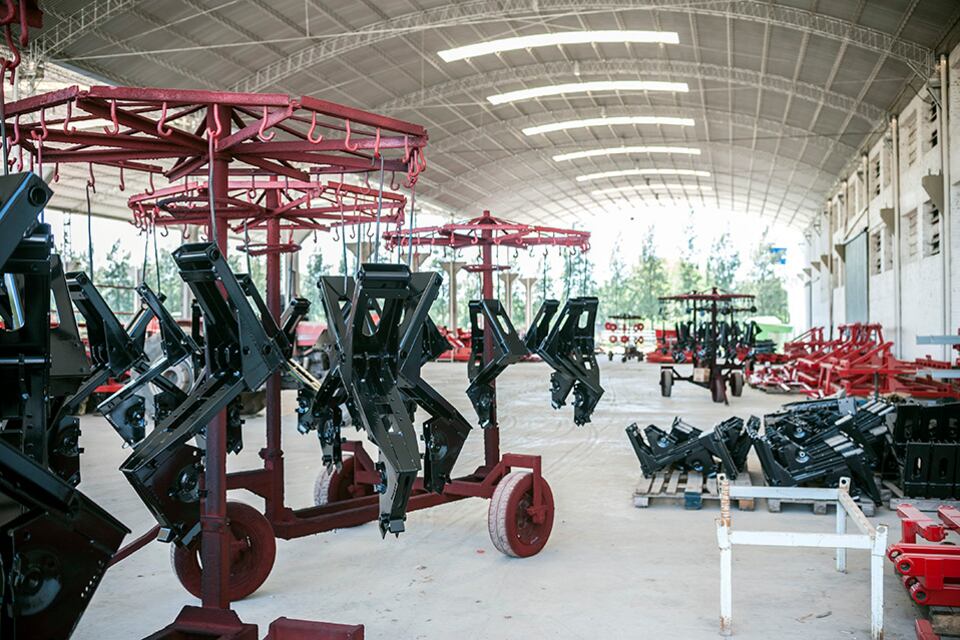 La maquinaria agropecuaria lideró el crecimiento internanual.