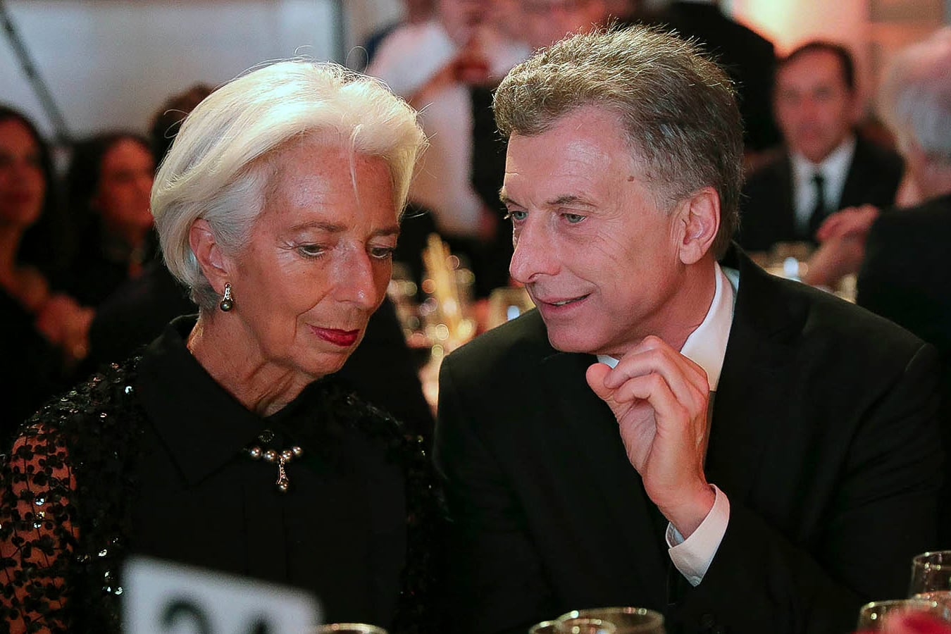 Christine Lagarde con Macri, cuando negociaba el acuerdo Stand By con Argentina.