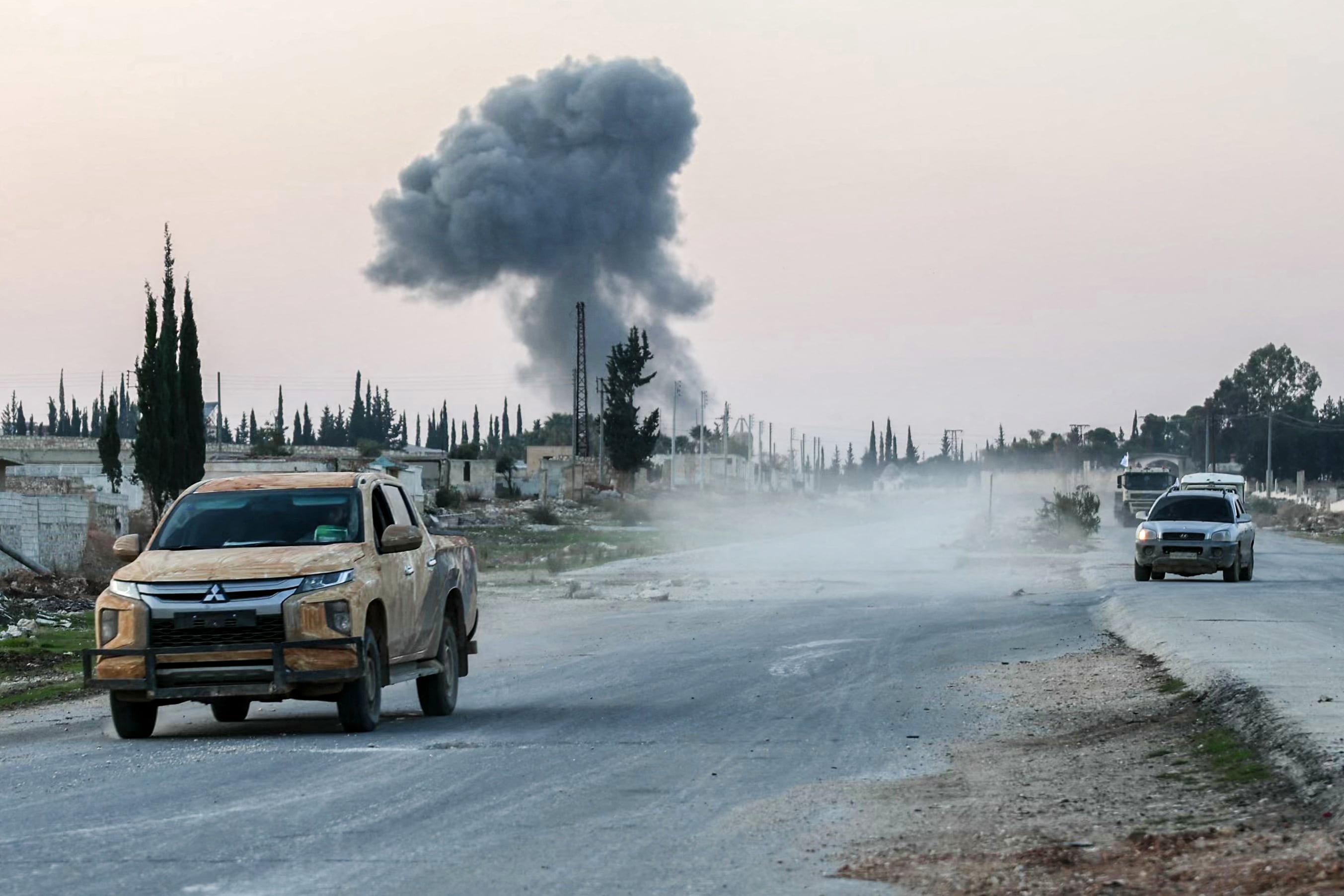 Rebeldes usan la autopista entre Damasco y Alepo.