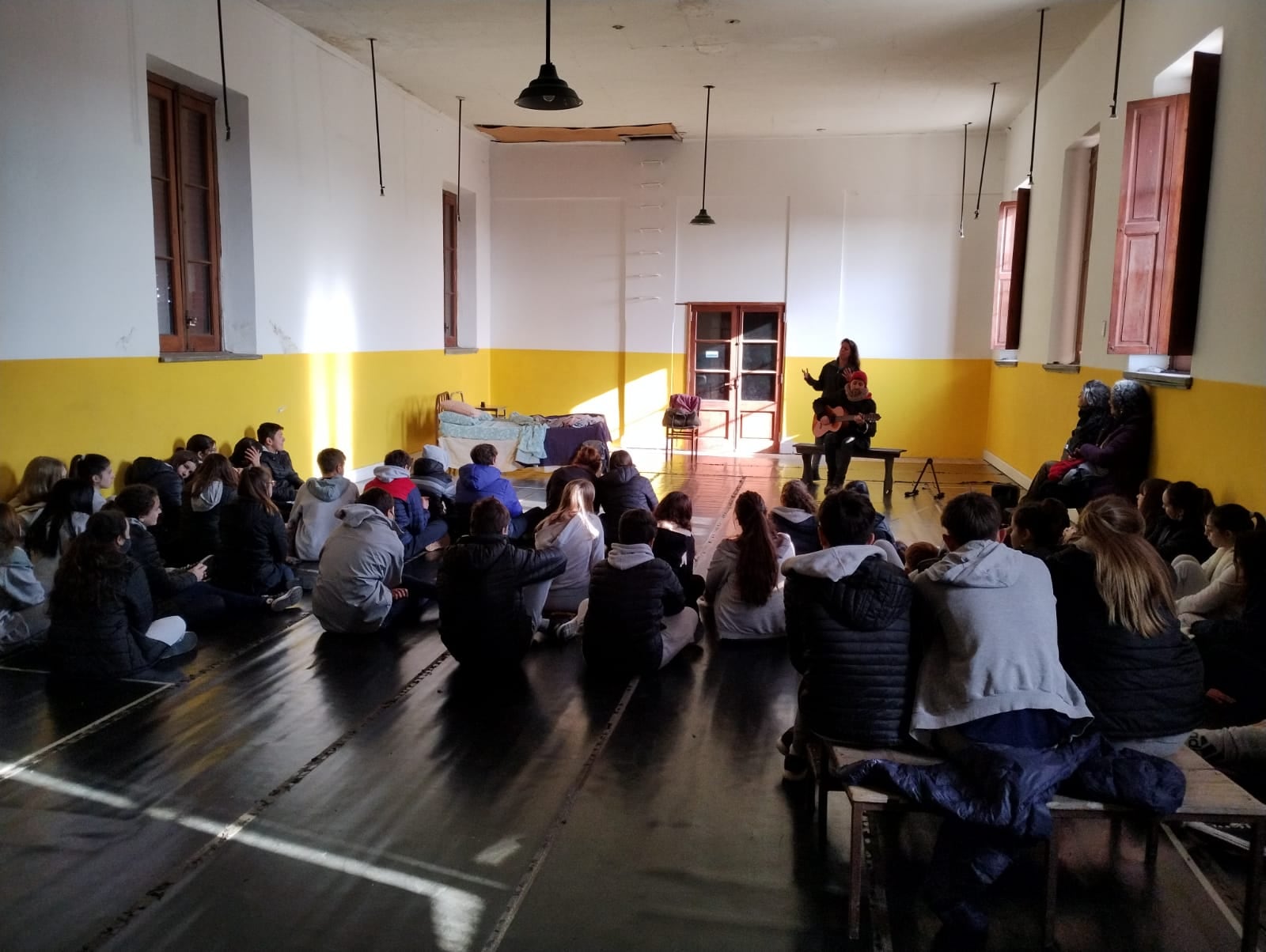 Improvisando un escenario. 