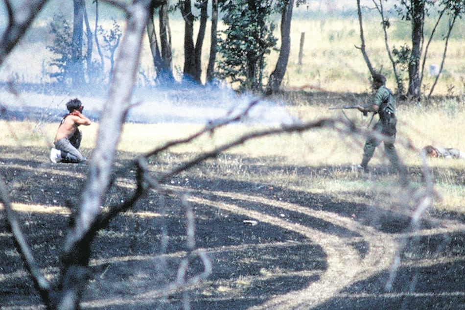 Una de las imágenes tomadas por Longoni durante el operativo del Ejército.