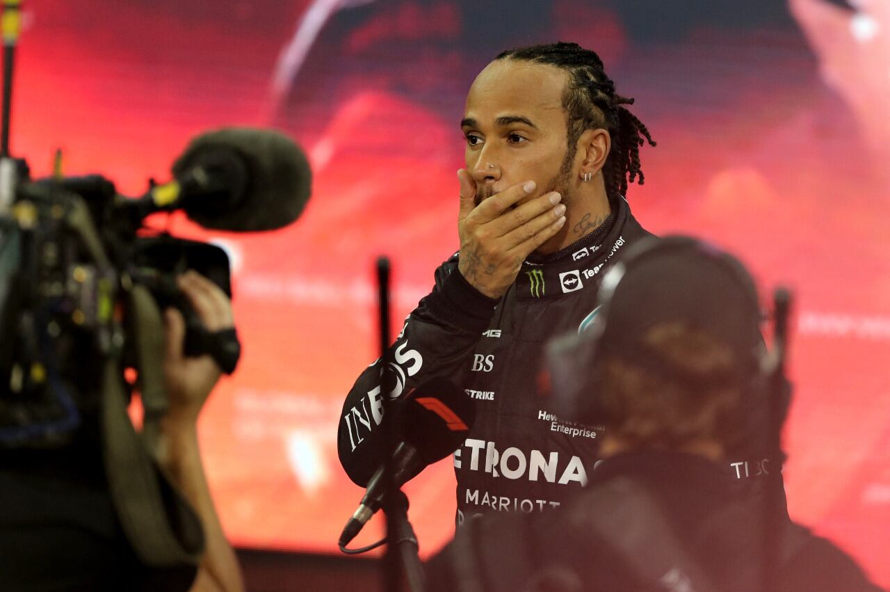 Hamilton, a la hora de enfrentar las cámaras post subcampeonato