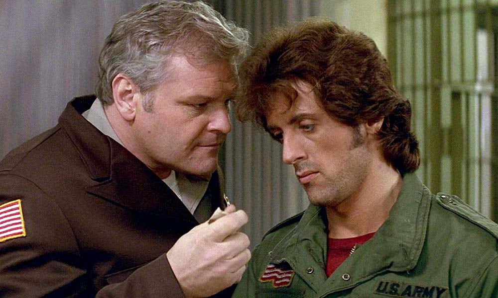 Dennehy junto a Sylvester Stallone en "Rambo" (1982).