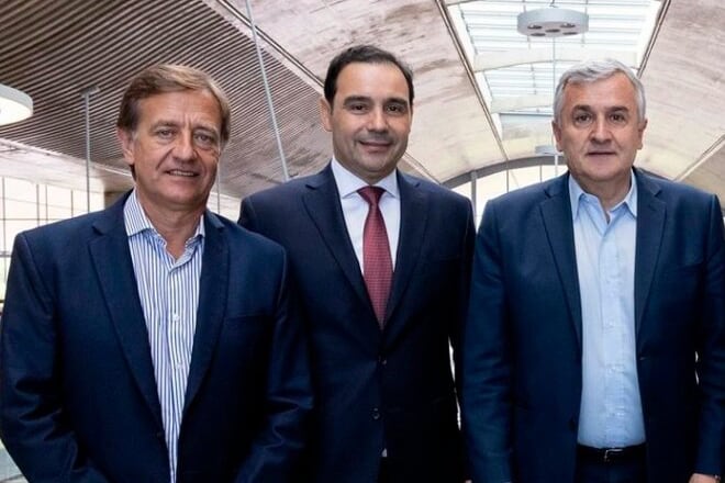 Rodolfo Suárez, Gustavo Valdés y Gerardo Morales