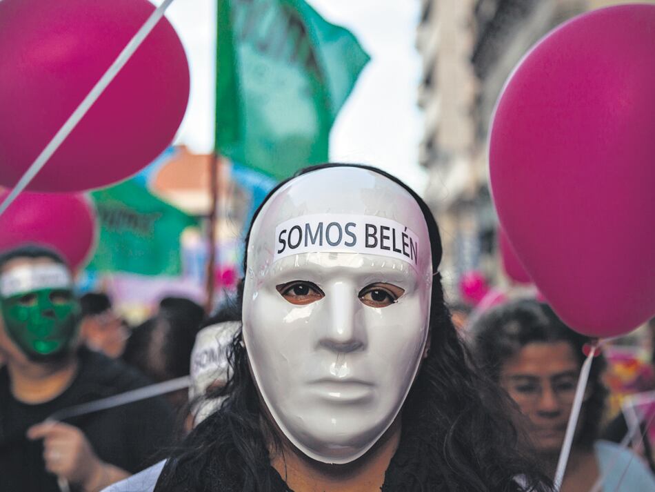 El caso Belén se convirtió en un símbolo de los derechos vulnerados de las mujeres: hubo numerosas marchas en su apoyo.