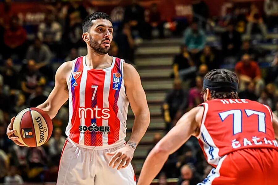 Campazzo arribó a Estrella Roja en diciembre.