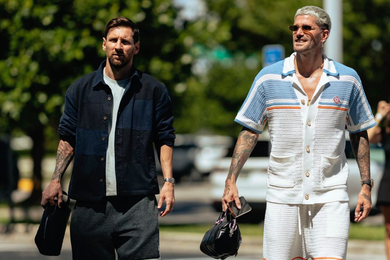 Lionel Messi y Rodrigo De Paul dieron que hablar con sus looks.