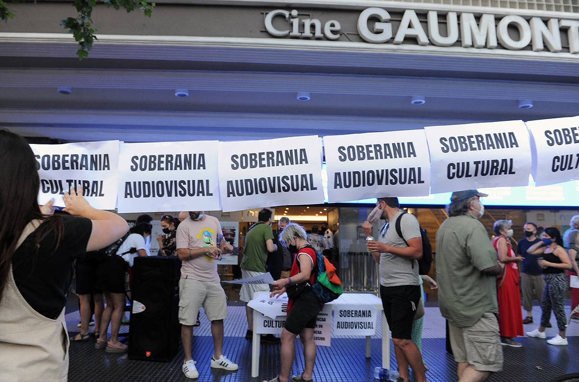 Concentración en defensa del Fondo de Fomento, el 29 de octubre pasado. 