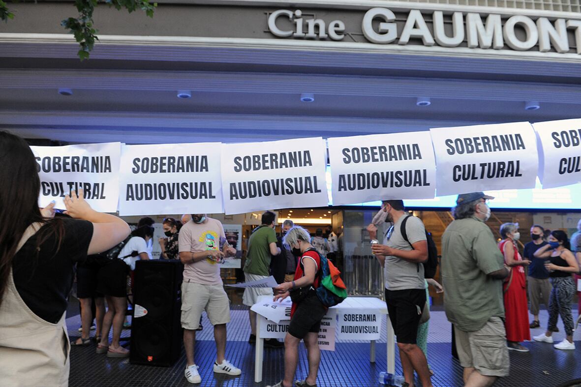 Concentración en defensa del Fondo de Fomento, el 29 de octubre pasado.