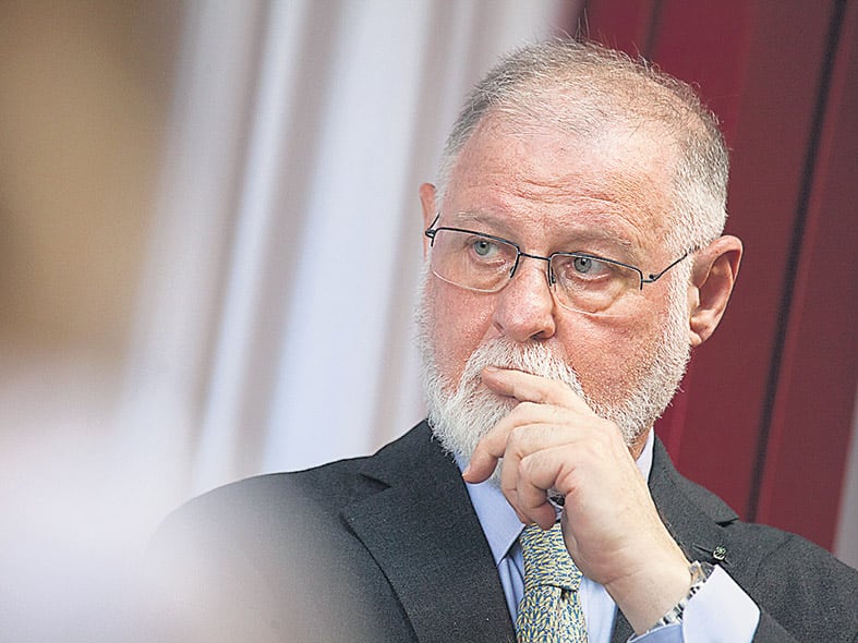 Alberto Manguel, director de la Biblioteca Nacional Mariano Moreno.