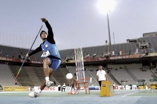 Brian Toledo, en acción.