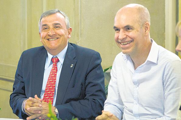 Gerardo Morales y Horacio Rodríguez Larreta no quieren que caiga la actividad económica.