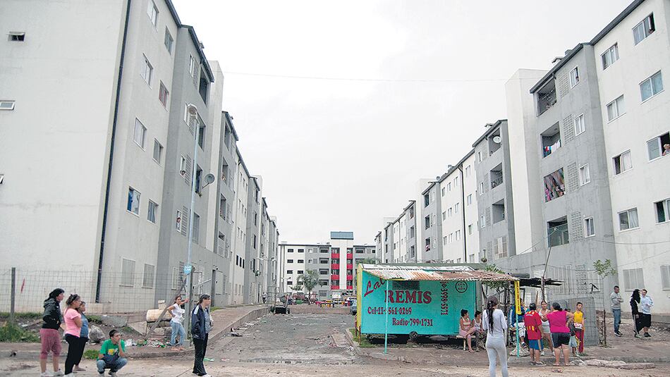 El complejo habitacional de Villa Soldati, uno de los edificios a los que accedieron vecinos del Riachuelo.