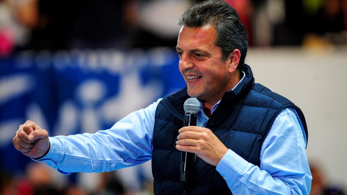 El ministro/candidato Sergio Massa.