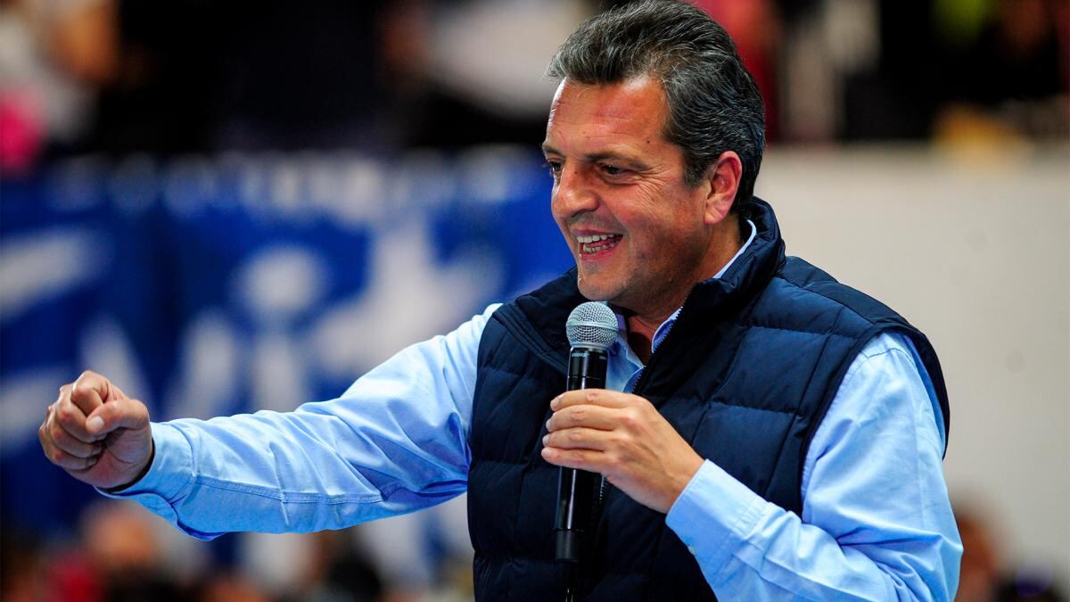 El ministro/candidato Sergio Massa.