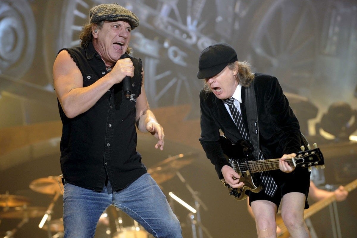 Brian Johnson & Angus Young, socios para el rock'n'roll.