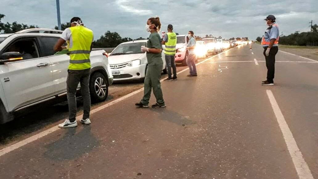 Puesto de control en el interior provincial 